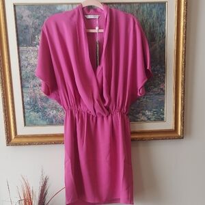 Trina Turk Vibrant Pink Draped Dress